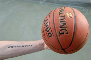  ?? Steph Chambers/Post-Gazette ?? Ethan Morton shows off his first tattoo — the coordinate­s of Butler High School.