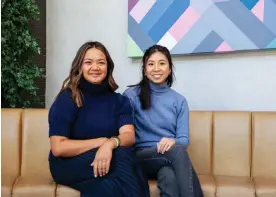  ?? Ramin Talaie/The Guardian ?? Jennifer Jolorte Doro and Irene Liu of Chiyo, a postpartum meal delivery service. Photograph: