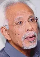  ??  ?? Tan Sri Shahrir Abdul Samad