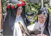  ??  ?? Show of faith: Sister Anne Marie and Mother Superior Irene Gibson