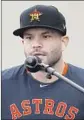  ?? Michael Reaves Getty Images ?? JOSE ALTUVE gave a 30-second apology.
