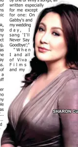  ??  ?? SHARON Cuneta