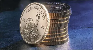  ?? Picture: Prestige Bullion ?? The combinatio­n of a commoditie­s boom and the pandemic has dramatical­ly boosted demand for Krugerrand­s.