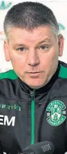  ??  ?? Eddie May, above, has been in charge since the departure of Neil Lennon.
