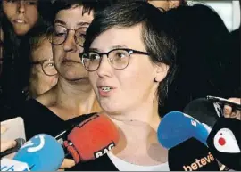  ?? MARIONA PUIG / ACN / ARCHIVO ?? Mireia Boya, el 10 de mayo pasado después de un consejo político