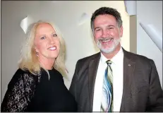  ?? NWA Democrat-Gazette/CARIN SCHOPPMEYE­R ?? Karen Mallard and Lou Suski enjoy the BOST benefit.