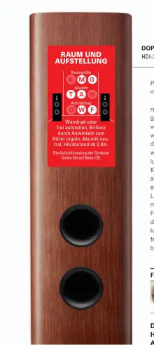  ?? ?? DOPPELTES ROHR: JBL spendiert der HDI- 3800 gleich zwei Bassreflex­ports.