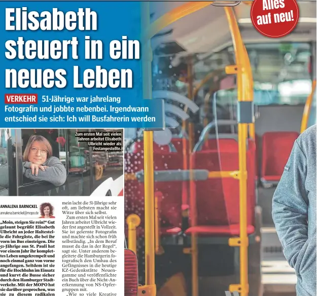  ?? ?? Zum ersten Mal seit vielen Jahren arbeitet Elisabeth Ulbricht wieder als Festangest­ellte.