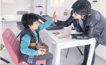  ?? ?? Mert Okutan, a 6-year-old child with autism, attends a music lesson, Şanlıurfa, Türkiye, March 29, 2024.