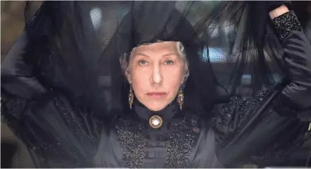  ?? BEN KING ?? Helen Mirren plays the heiress to a doomed fortune and haunted legacy in "Winchester."
