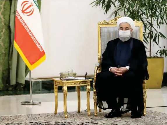  ?? (Iranian Presidency/AFP via Getty) ?? Iranian president Hassan Rouhani