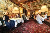  ??  ?? This undated handout photos released by The Inn at Little Washington shows mannequins set up in the restaurant’s dining room in Washington, Virginia. —AFP photos