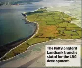  ?? The Ballylongf­ord Landbank tranche slated for the LNG developmen­t. ??