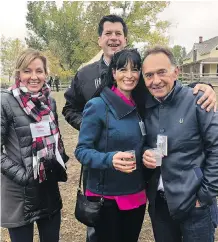  ?? TOM DODD ?? From left, Pauline Simpson, Mark Taylor, Cathy Taylor and Ike Kolias.