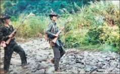  ?? HT PHOTO ?? ULFA cadre in Assam in September 1991.