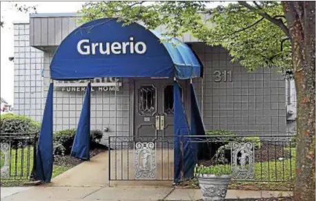  ?? TRENTONIAN FILE PHOTO ?? Exterior of Gruerio Funeral Home at 311 Chestnut Avenue in Trenton.