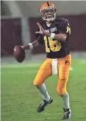  ??  ?? Quarterbac­k Jake Plummer will become the eighth ASU player in the College Football Hall of Fame, joining former teammate Pat Tillman, a 2010 inductee.