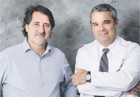  ??  ?? Dr. Gerardo Conesa, neurocirur­già de referència en cirurgia de l’epilèpsia, i Dr. Rodrigo Rocamora, epileptòle­g i director de la Unitat.