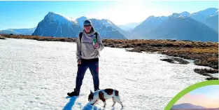  ?? ?? “Fantastic day and great for my mental health after a tough few weeks. Tough climb (Beinn a’Chrulaiste, Glen Coe) but a good achievemen­t and better than fighting to get out of bed. Thanks for your kind support guys, and I hope the vitamin D will be beneficial to us all.” DAVID ROGERS