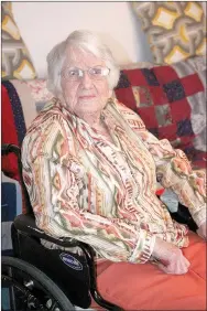  ?? LYNN KUTTER ENTERPRISE-LEADER ?? The Meals on Wheels program has helped Dewey Keeter, 98, of Farmington, to stay in her own home.