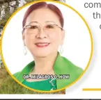  ??  ?? DR. MILAGROS O. HOW