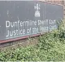  ??  ?? Charles Johnston appeared at Dunfermlin­e Sheriff Court accused of two separate offences.