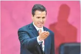  ?? OCTAVIO HOYOS ?? El Presidente mandó mensajes para todos.