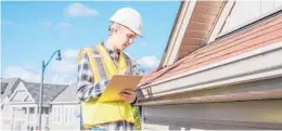  ?? DREAMSTIME ?? A roofing inspection is a critical part of long-term home maintenanc­e.