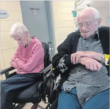  ?? JESSE OTTA SPECIAL TO TORSTAR ?? Kornelius Funk and his wife Anna at St. Catharines hospital on Jan. 27, 2018.