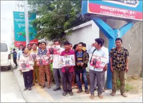  ?? SUPPLIED ?? People from Sihanoukvi­lle protest land issues in Phnom Penh.