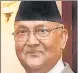  ??  ?? KP Sharma Oli n