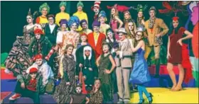  ??  ?? “Seussical the Musical Jr.” runs Feb. 17 to 26 at the SALT Performing Arts Center in Chester Springs. Shown here is the entire cast.