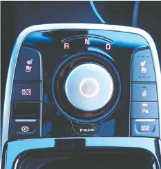  ??  ?? The Niro’s controls are in a handy control console.