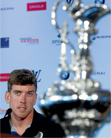  ?? PHOTO: REUTERS ?? Peter Burling and his young Team New Zealand crew have handled the pressure of an America’s Cup campaign impeccably.