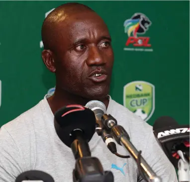  ??  ?? TALKING A GOOD GAME: Cape Town All Stars coach Patrick Mabedi believes tomorrow’s match against Wits is an opportunit­y for everyone at the club to get some exposure.