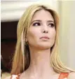  ??  ?? Ivanka Trump