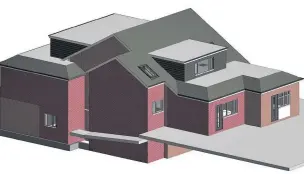  ??  ?? A CGI of the plan for eight supported living apartments at 28 Ivy Lane