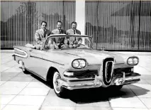  ??  ?? Despite extensive market research, the public was not convinced by the Edsel