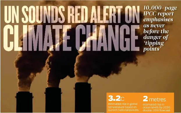 UN SOUNDS RED ALERT ON CLIMATE CHANGE - PressReader