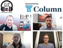  ??  ?? } Mike Blinder, Publisher of Editor & Publisher with Webinar guests: Francis Wick, CEO of Wick Communicat­ions, Cameron Nutting- Williams, Chief Revenue Officer of Ogden Newspapers and Jake Seaton, Founder & CEO of Column