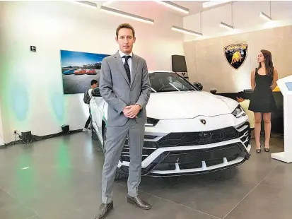  ??  ?? Martin Josephi, director general Lamborghin­i México.