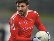  ??  ?? Sam Mulroy is a doubt for Louth’s clash with Sligo on Sunday.