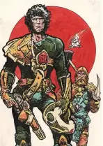  ??  ?? Mutant bounty hunter Strontium Dog, drawn here by Carlos Ezquerra, was originally created for 2000 AD’s sister title, Starlord, which lasted for 22 issues.