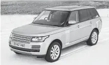  ?? LAND ROVER ?? Range Rover’s 2013 American Land Rover model has taken 700 pounds from what was previously a 5,500-pound SUV.