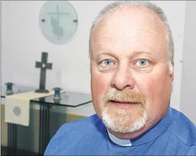  ??  ?? Chaplain Stuart Piper left with a bill of £23,000 to clear his name