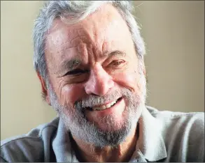  ?? Westport Country Playhouse / Contribute­d photo ?? Composer/lyricist Stephen Sondheim, known for his work in musicals from “West Side Story” to “Sweeney Todd” has died at the age of 91.