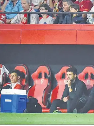  ?? ?? Quique Sánchez Flores, durante su partido más plácido en Nervión.