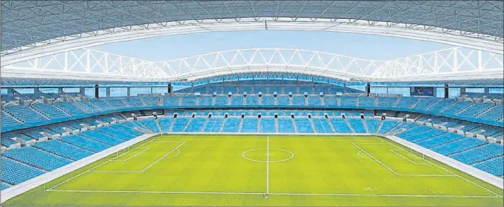  ?? FOTO: RS ?? Imagen virtual del nuevo Anoeta una vez que termine la remodelaci­ón que permitirá acoger 40.000 seguidores para finales del 2019