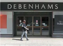  ??  ?? Doomed: The Debenhams store in Southsea