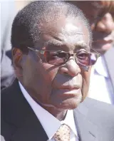  ??  ?? President Robert Mugabe